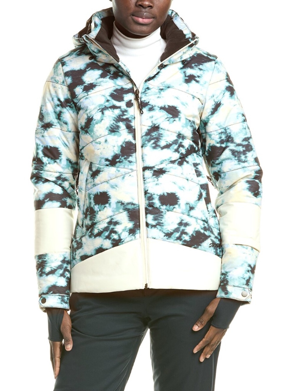 Women's Spyder Haven ski/snowboarding/snow jacket Size L in funky tie dye NWT